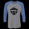 Unisex Triblend Three-Quarter Raglan T-Shirt Thumbnail