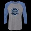 Unisex Triblend Three-Quarter Raglan T-Shirt Thumbnail