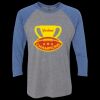 Unisex Triblend Three-Quarter Raglan T-Shirt Thumbnail