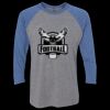 Unisex Triblend Three-Quarter Raglan T-Shirt Thumbnail