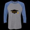 Unisex Triblend Three-Quarter Raglan T-Shirt Thumbnail