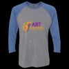 Unisex Triblend Three-Quarter Raglan T-Shirt Thumbnail