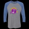 Unisex Triblend Three-Quarter Raglan T-Shirt Thumbnail