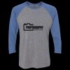 Unisex Triblend Three-Quarter Raglan T-Shirt Thumbnail