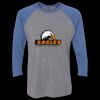 Unisex Triblend Three-Quarter Raglan T-Shirt Thumbnail