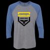 Unisex Triblend Three-Quarter Raglan T-Shirt Thumbnail