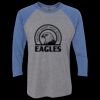 Unisex Triblend Three-Quarter Raglan T-Shirt Thumbnail
