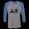 Unisex Triblend Three-Quarter Raglan T-Shirt Thumbnail