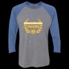 Unisex Triblend Three-Quarter Raglan T-Shirt Thumbnail