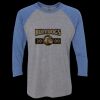 Unisex Triblend Three-Quarter Raglan T-Shirt Thumbnail