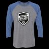 Unisex Triblend Three-Quarter Raglan T-Shirt Thumbnail