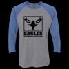 Unisex Triblend Three-Quarter Raglan T-Shirt Thumbnail