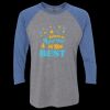Unisex Triblend Three-Quarter Raglan T-Shirt Thumbnail