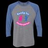Unisex Triblend Three-Quarter Raglan T-Shirt Thumbnail