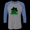 Unisex Triblend Three-Quarter Raglan T-Shirt Thumbnail
