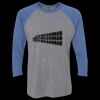 Unisex Triblend Three-Quarter Raglan T-Shirt Thumbnail