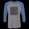 Unisex Triblend Three-Quarter Raglan T-Shirt Thumbnail