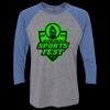 Unisex Triblend Three-Quarter Raglan T-Shirt Thumbnail