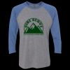 Unisex Triblend Three-Quarter Raglan T-Shirt Thumbnail