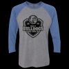 Unisex Triblend Three-Quarter Raglan T-Shirt Thumbnail