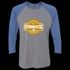 Unisex Triblend Three-Quarter Raglan T-Shirt Thumbnail