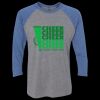 Unisex Triblend Three-Quarter Raglan T-Shirt Thumbnail