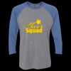 Unisex Triblend Three-Quarter Raglan T-Shirt Thumbnail