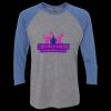Unisex Triblend Three-Quarter Raglan T-Shirt Thumbnail