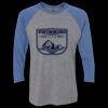 Unisex Triblend Three-Quarter Raglan T-Shirt Thumbnail
