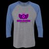Unisex Triblend Three-Quarter Raglan T-Shirt Thumbnail