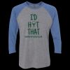 Unisex Triblend Three-Quarter Raglan T-Shirt Thumbnail