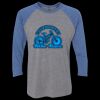 Unisex Triblend Three-Quarter Raglan T-Shirt Thumbnail