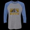 Unisex Triblend Three-Quarter Raglan T-Shirt Thumbnail