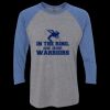 Unisex Triblend Three-Quarter Raglan T-Shirt Thumbnail