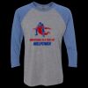 Unisex Triblend Three-Quarter Raglan T-Shirt Thumbnail