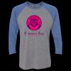 Unisex Triblend Three-Quarter Raglan T-Shirt Thumbnail