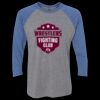 Unisex Triblend Three-Quarter Raglan T-Shirt Thumbnail