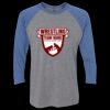 Unisex Triblend Three-Quarter Raglan T-Shirt Thumbnail
