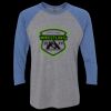 Unisex Triblend Three-Quarter Raglan T-Shirt Thumbnail