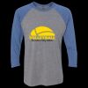 Unisex Triblend Three-Quarter Raglan T-Shirt Thumbnail