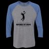 Unisex Triblend Three-Quarter Raglan T-Shirt Thumbnail