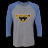 Unisex Triblend Three-Quarter Raglan T-Shirt Thumbnail