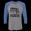 Unisex Triblend Three-Quarter Raglan T-Shirt Thumbnail