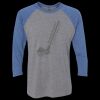 Unisex Triblend Three-Quarter Raglan T-Shirt Thumbnail