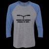 Unisex Triblend Three-Quarter Raglan T-Shirt Thumbnail
