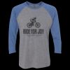 Unisex Triblend Three-Quarter Raglan T-Shirt Thumbnail