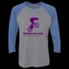 Unisex Triblend Three-Quarter Raglan T-Shirt Thumbnail