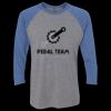 Unisex Triblend Three-Quarter Raglan T-Shirt Thumbnail