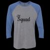 Unisex Triblend Three-Quarter Raglan T-Shirt Thumbnail