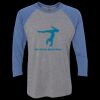 Unisex Triblend Three-Quarter Raglan T-Shirt Thumbnail